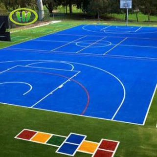 Plava umjetna trava za tenis terenu i košarka travnjak